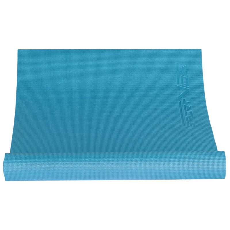 Коврик спортивный SportVida PVC 4 мм для йоги и фитнеса SV-HK0051 Blue
