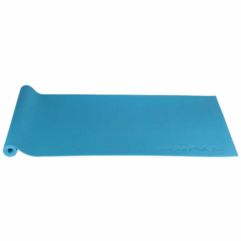 Коврик спортивный SportVida PVC 4 мм для йоги и фитнеса SV-HK0051 Blue