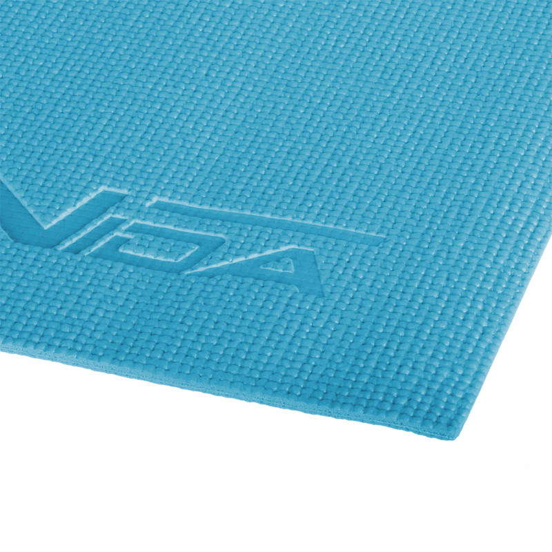 Коврик спортивный SportVida PVC 4 мм для йоги и фитнеса SV-HK0051 Blue
