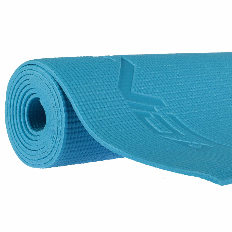 Коврик спортивный SportVida PVC 4 мм для йоги и фитнеса SV-HK0051 Blue