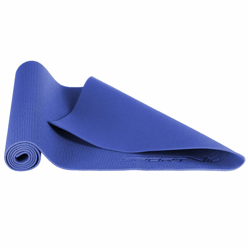 Мат для йоги и фитнеса SportVida PVC 6 мм Blue