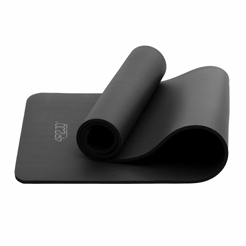 Мат для йоги та фітнесу 4FIZJO NBR 1,5 см Black