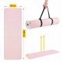 Мат для йоги та фітнесу 4FIZJO TPE 1 см Pink/Grey