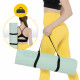 Мат для йоги та фітнесу 4FIZJO TPE 1 см Mint/Grey