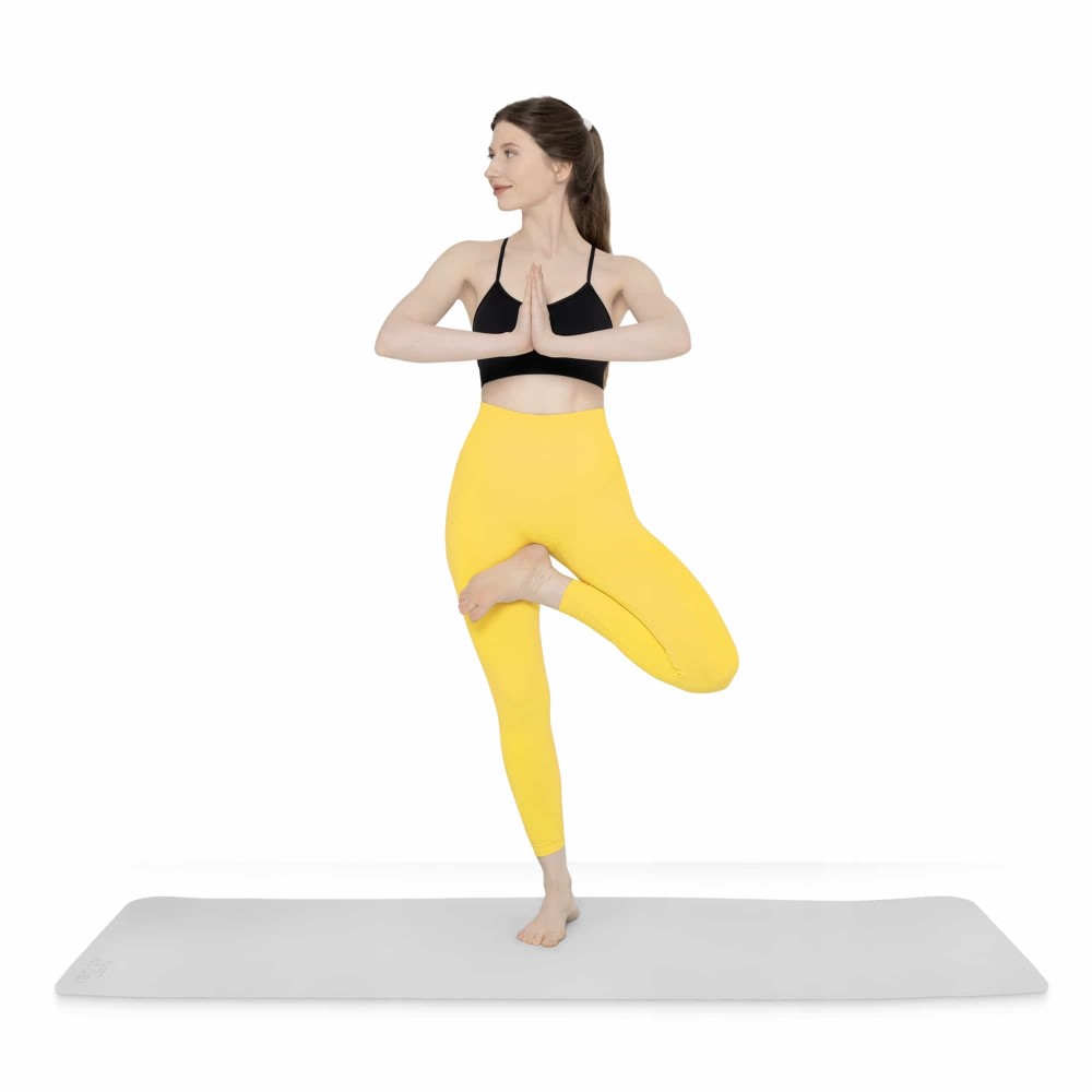 Мат для йоги та фітнесу 4FIZJO TPE 1 см Grey/Black