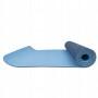 Мат для йоги та фітнесу Springos TPE 6 мм Blue/Sky Blue