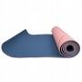 Мат для йоги та фітнесу Springos TPE 6 мм Pink/Blue