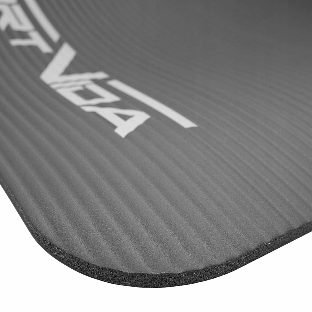 Мат для йоги та фітнесу SportVida NBR 1 см Grey