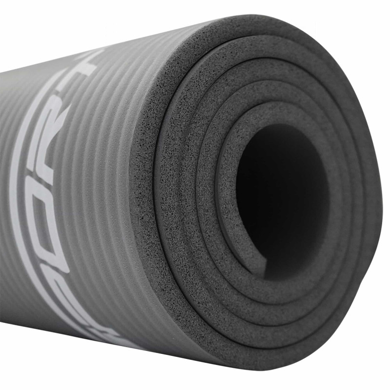 Мат для йоги та фітнесу SportVida NBR 1,5 см Grey