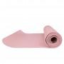 Мат для йоги та фітнесу Springos TPE 6 мм Pink
