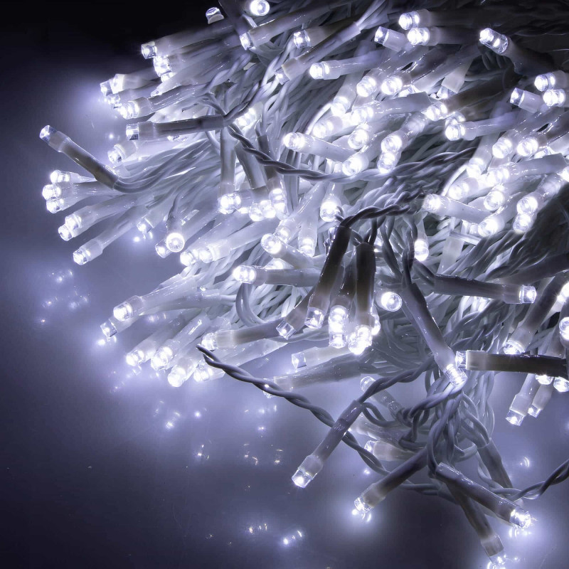 Гірлянда бахрома вулична Springos 3 x 3 м 306 LED Pilot Cold White