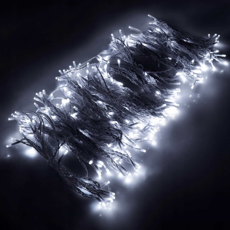 Гірлянда бахрома вулична Springos 3 x 3 м 306 LED Pilot Cold White
