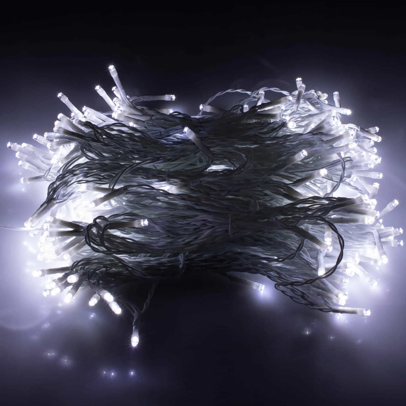 Гірлянда бахрома вулична Springos 3 x 3 м 306 LED Pilot Cold White