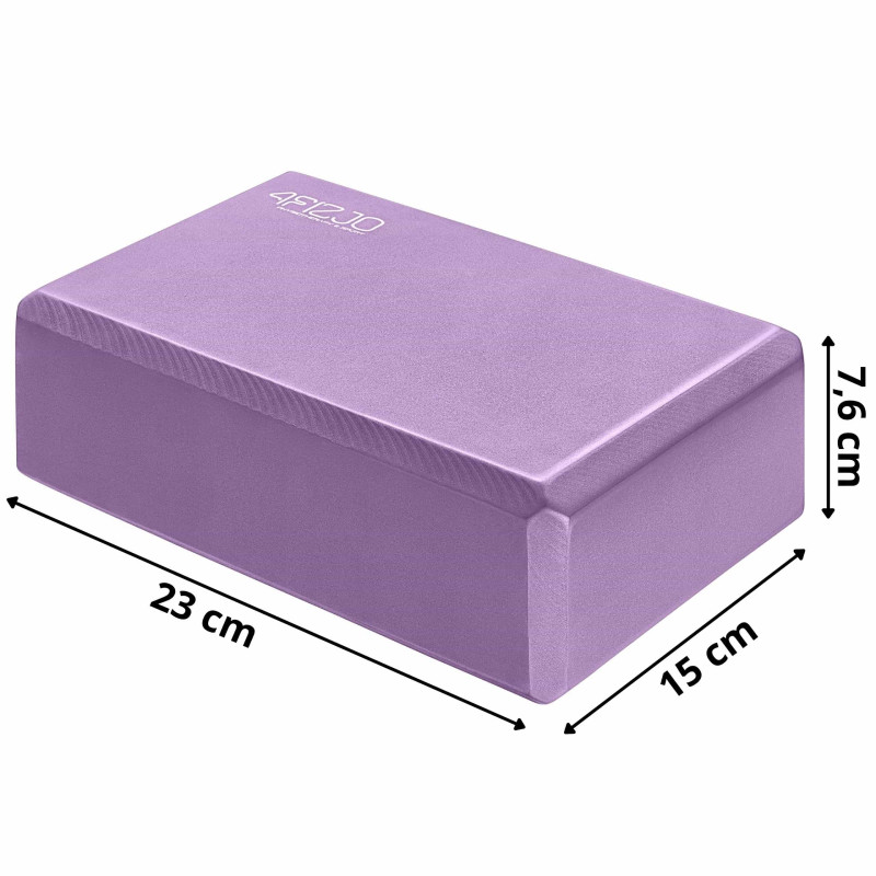 Блок для йоги 4FIZJO 23 x 15 x 7.6 см Purple (P-5907739312679)