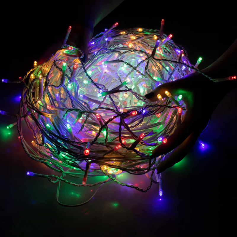 Гирлянда бахрома уличная (наружная) Springos 8 м 200 LED CL0203 Mix