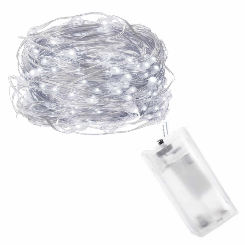 Гирлянда на батарейках Springos 0.9 м 10 LED CL0002 Cold White