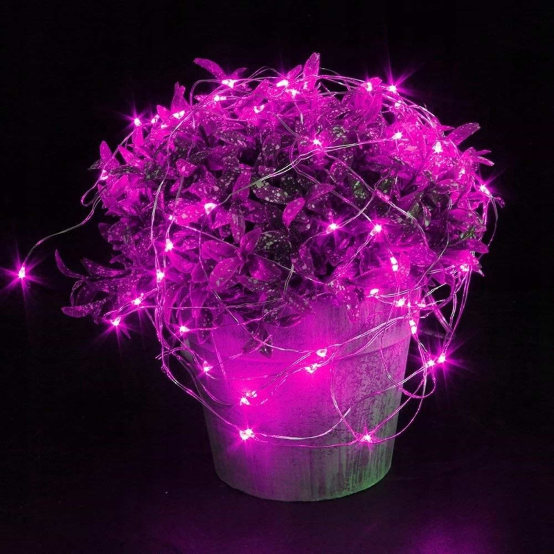 Гирлянда на батарейках Springos 1.9 м 20 LED CL0009 Pink