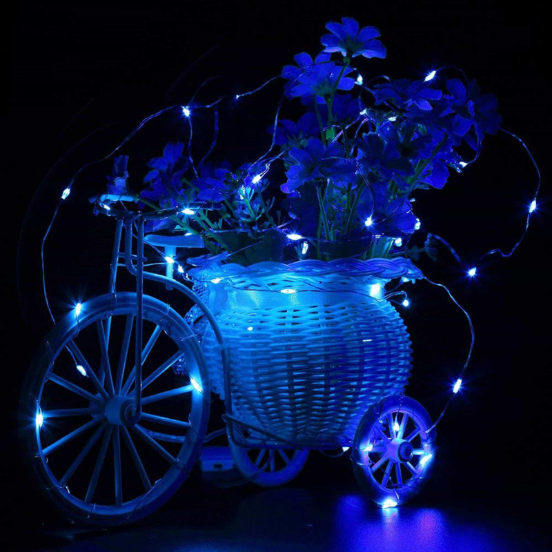 Гирлянда на батарейках Springos 0.9 м 10 LED CL0003 Blue