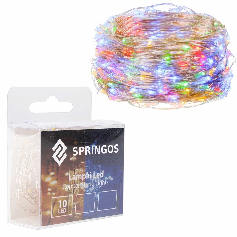 Гірлянда на батарейках Springos 0,9 м 10 LED Mix