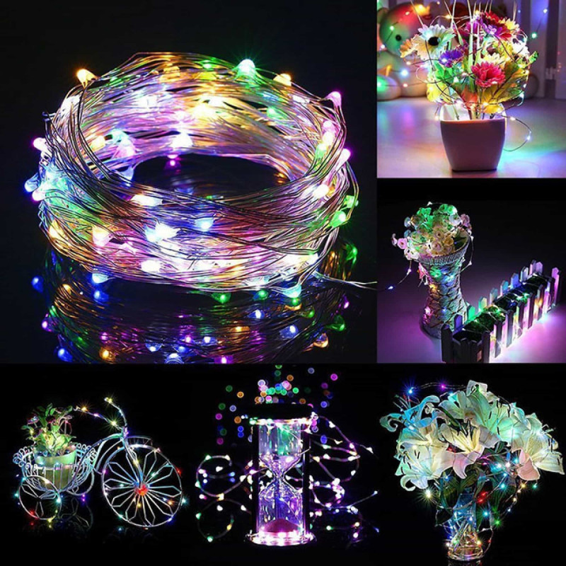 Гирлянда на батарейках Springos 0.9 м 10 LED CL0004 Mix
