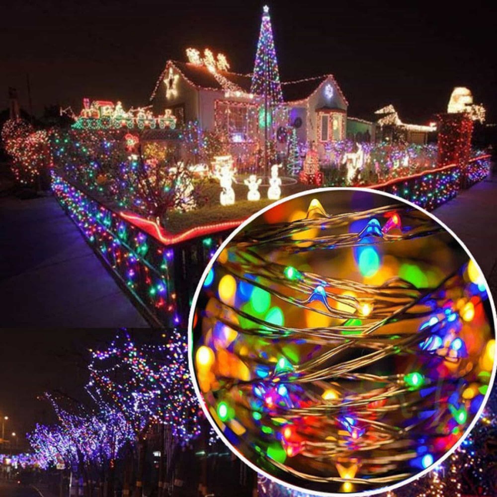 Гірлянда на батарейках Springos 1,9 м 20 LED Mix