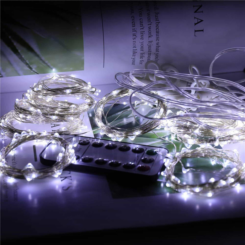 Гірлянда водоспад (штора) Springos 2 x 2 м 400 LED Cold White