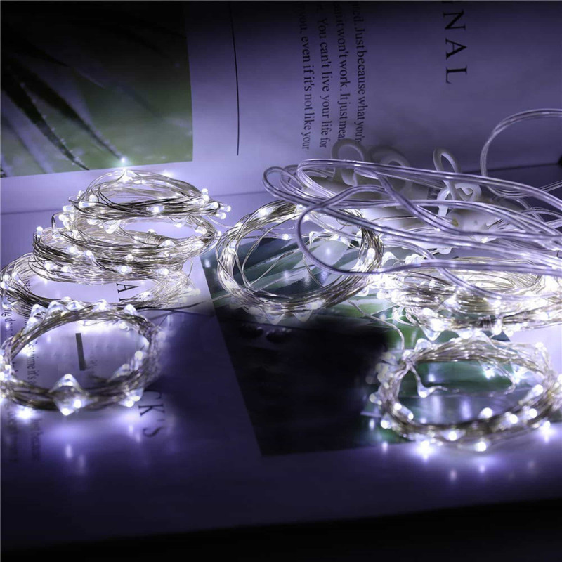 Гірлянда водоспад (штора) Springos 2 x 2 м 400 LED Cold White