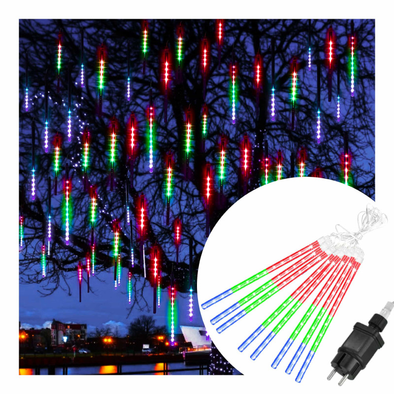 Гирлянда метеоритный дождь Springos 3 м 144 LED CL1216 Mix