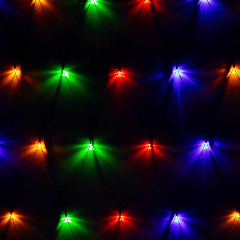 Гирлянда сетка Springos 2 x 2.6 м 160 LED CL4014 Mix