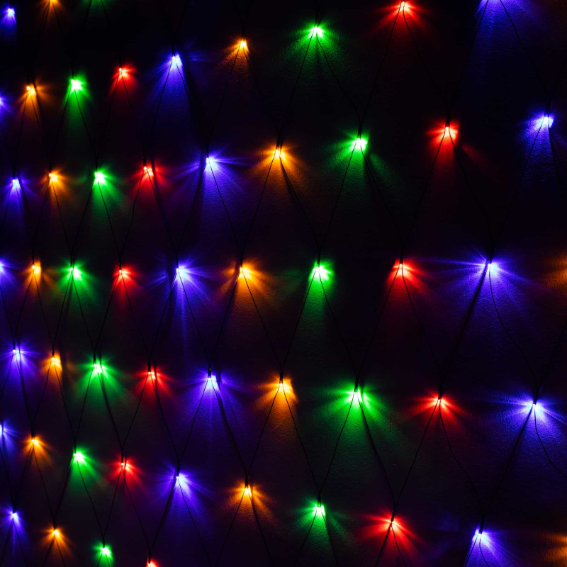 Гирлянда сетка Springos 2 x 2.6 м 160 LED CL4014 Mix