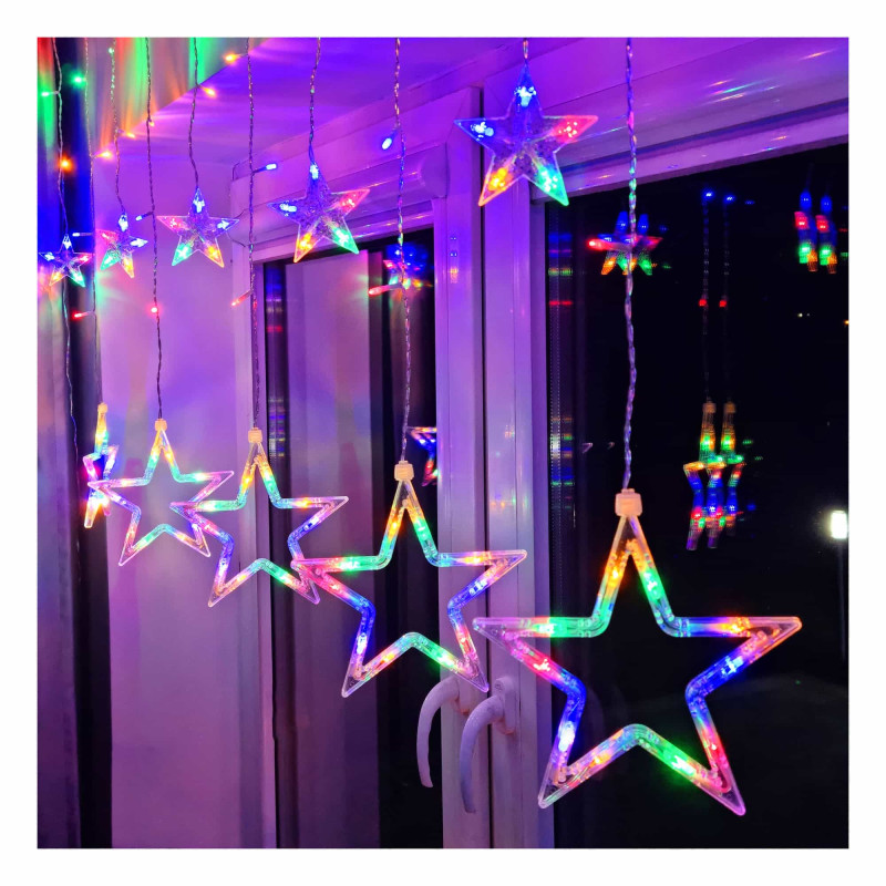 Гірлянда бахрома вулична Springos 2 м 138 LED Mix