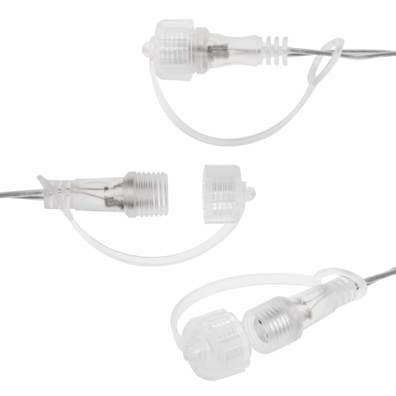 Гірлянда бахрома вулична Springos 2 м 92 LED Mix