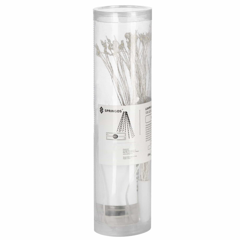 Гирлянда фейерверк на батарейках Springos 3D 100 LED CL0181 Warm White
