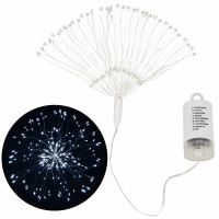 Гірлянда феєрверк на батарейках Springos 3D 100 LED Cold White