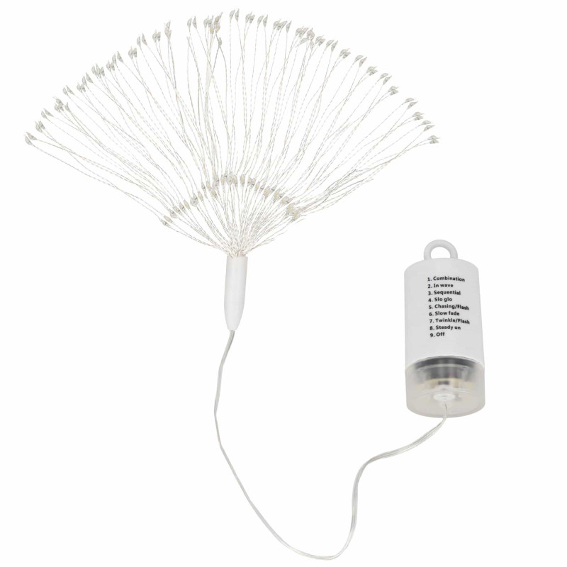 Гирлянда фейерверк на батарейках Springos 3D 100 LED CL0182 Cold White