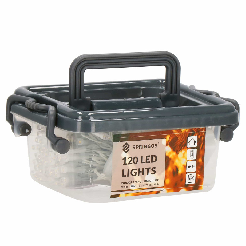Гирлянда на батарейках Springos 9 м 120 LED CL0173 Mix