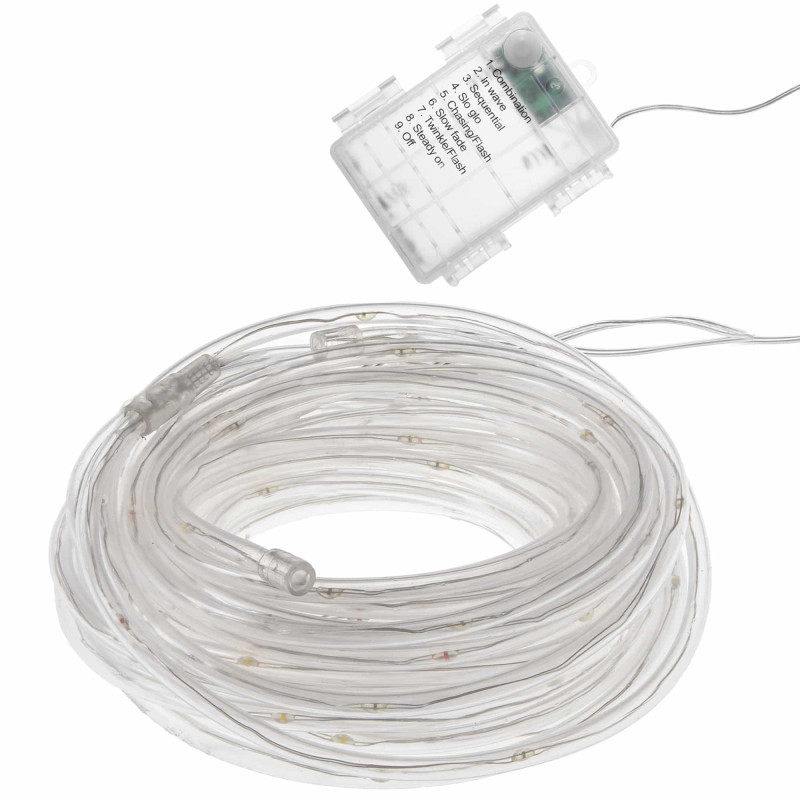 Гирлянда дюралайт на батарейках Springos Rope Lights 5 м 50 LED CL0856 Mix