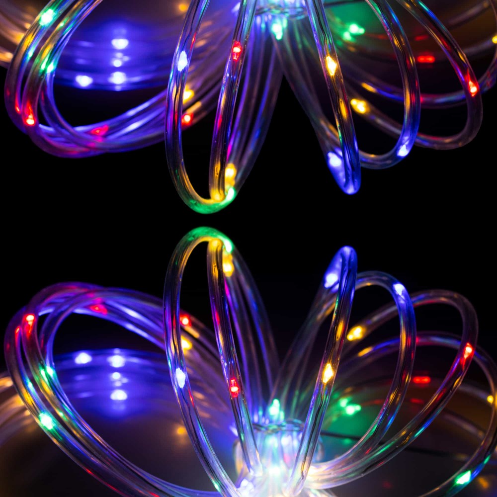 Гірлянда дюралайт на батарейках Springos Rope Lights 5 м 50 LED Mix