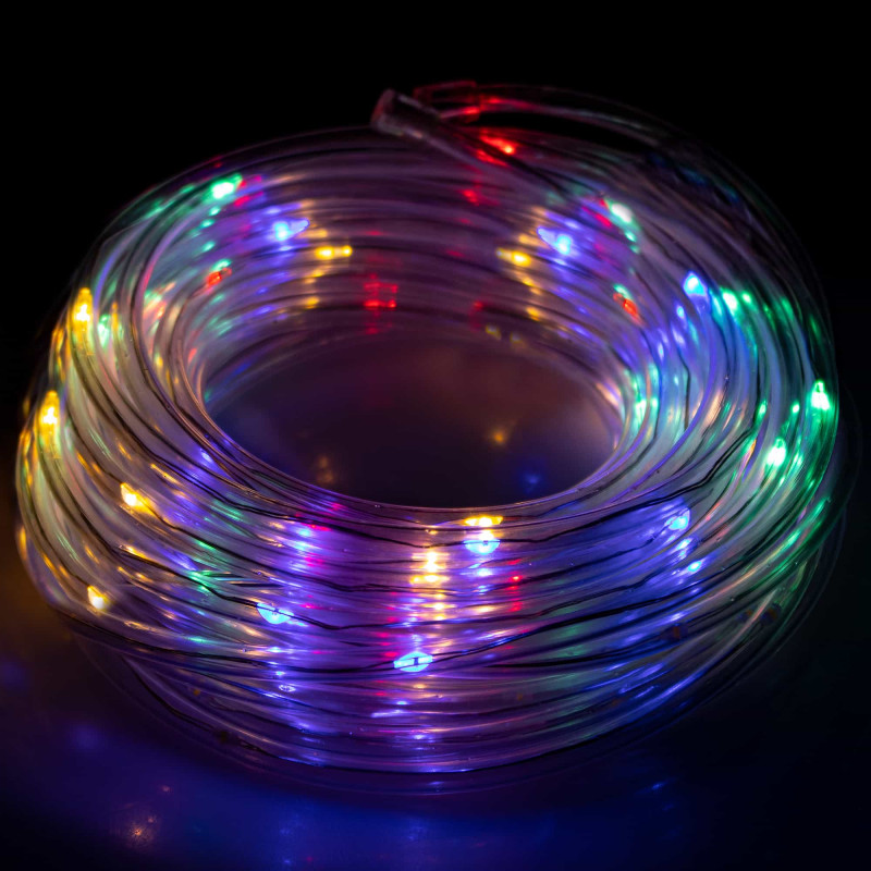 Гирлянда дюралайт на батарейках Springos Rope Lights 5 м 50 LED CL0856 Mix