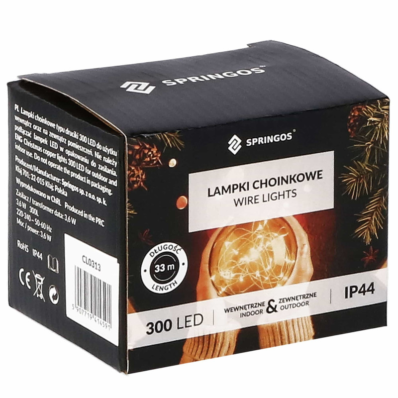 Гирлянда Springos 30 м 300 LED CL0311 Mix