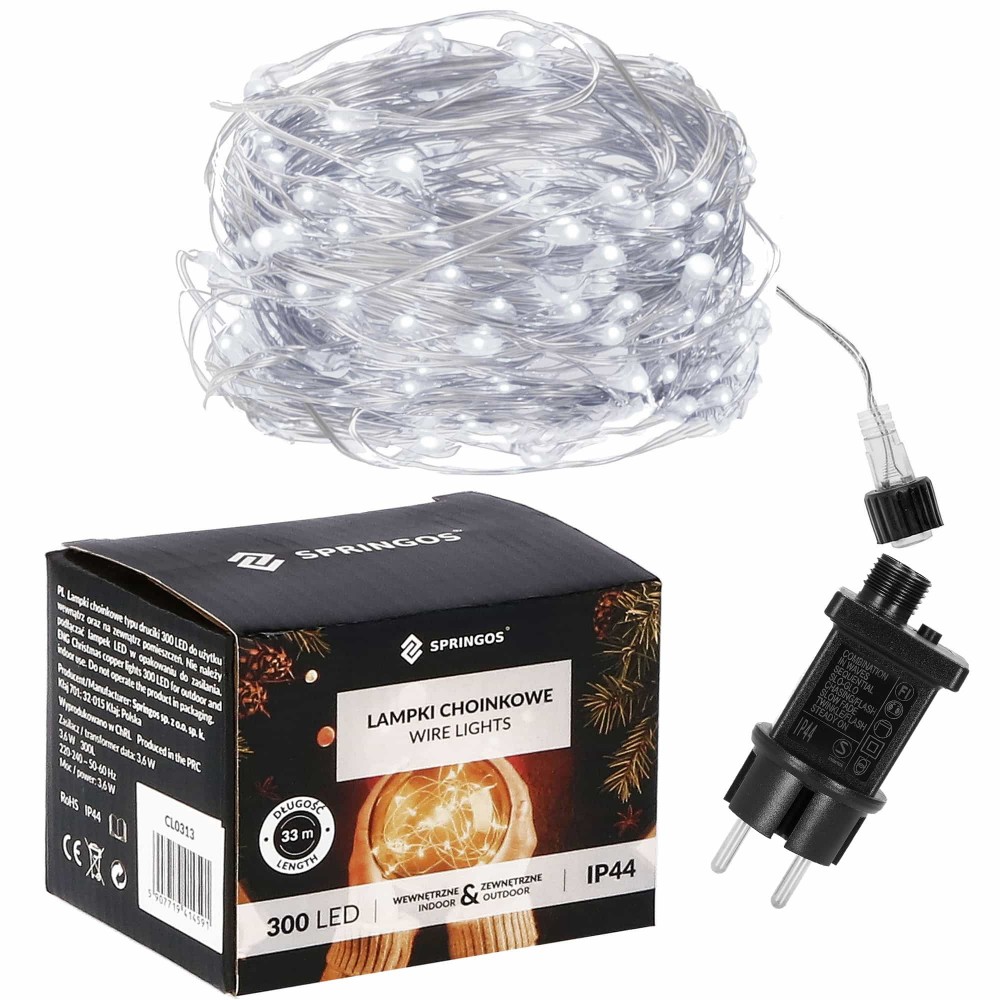 Гірлянда Springos 30 м 300 LED Cold White