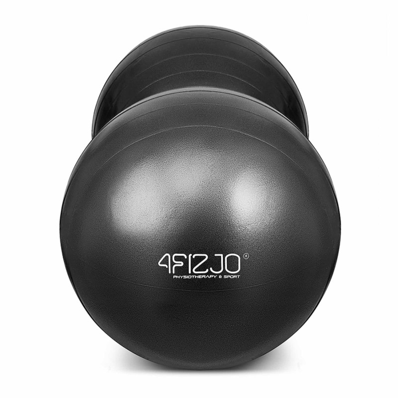 Фітбол 4FIZJO Air Ball Peanut 45 x 90 см Anti-Burst Black