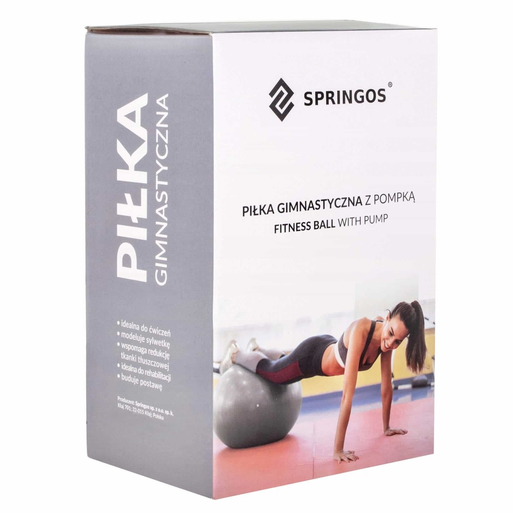 Фітбол Springos 55 см Anti-Burst Orange