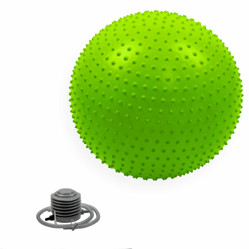 Напівмасажний фітбол SportVida 65 см Anti-Burst Green