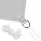 Тент-парус теневой для дома, сада и туризма Springos 3 x 2 м SN1048 Grey
