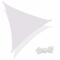 Тент-парус теневой для дома, сада и туризма Springos 3 x 3 x 3 м SN1017 Light Grey