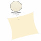 Тент-парус від сонця Springos 3 x 3 м Light Yellow