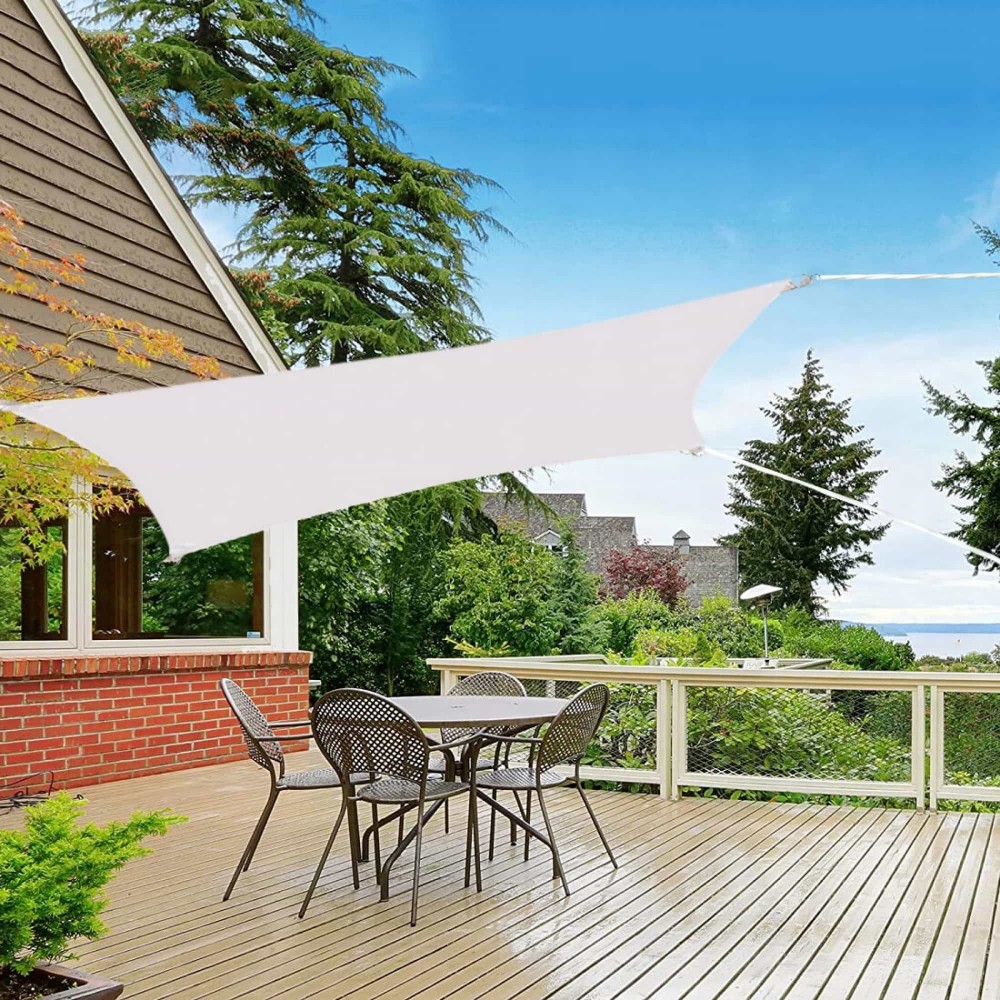 Тент-парус від сонця Springos 3 x 3 м Light Grey