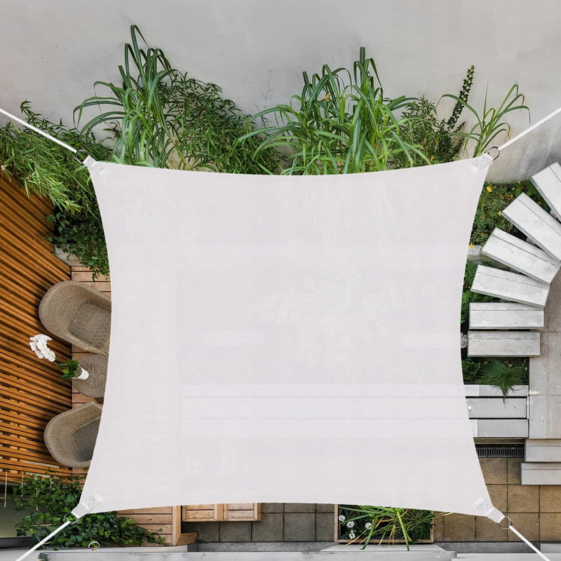 Тент-парус від сонця Springos 3 x 3 м Light Grey