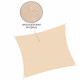 Тент-парус теневой для дома, сада и туризма Springos 3 x 3 м SN1030 Beige